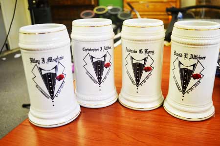 Steins made with sublimation printing