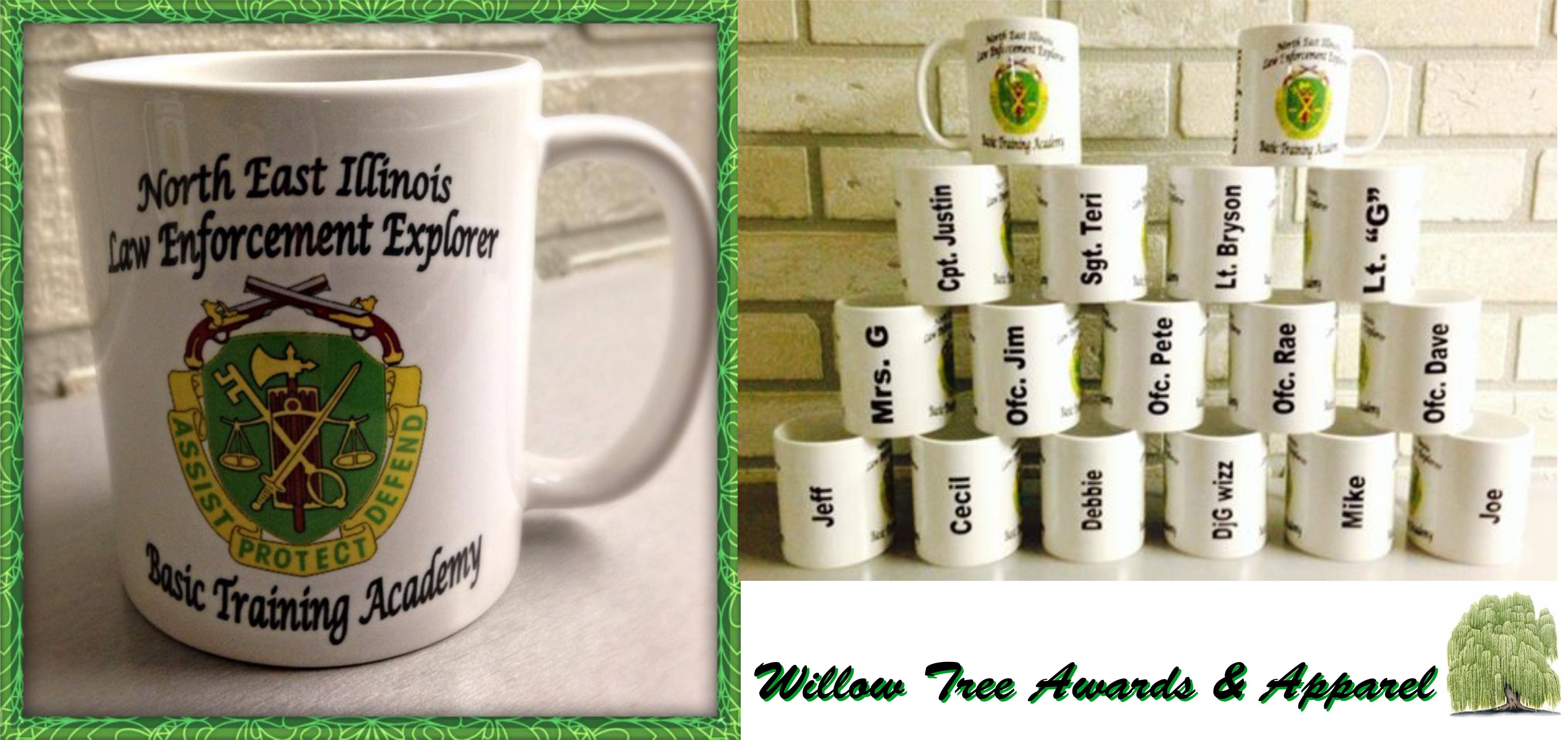 Personalized Mugs made with sublimation printing