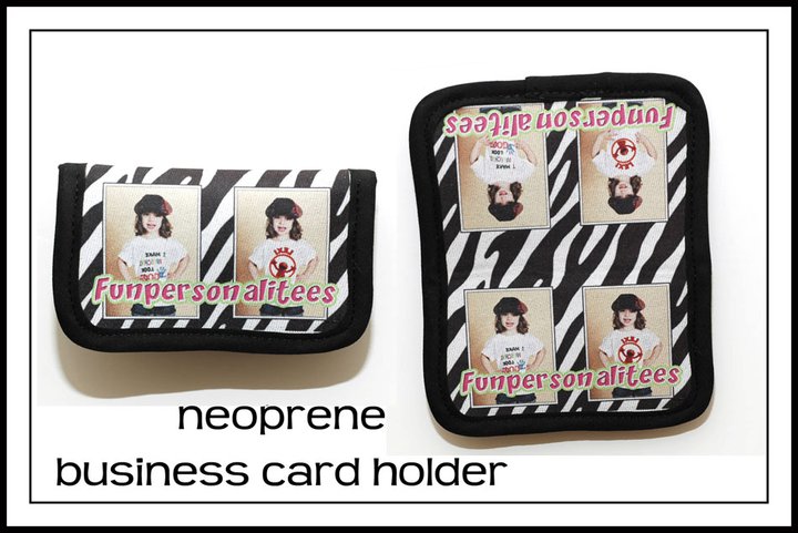 Biz Card Holder made with sublimation printing