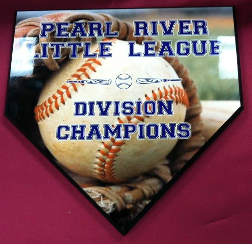 Division Champion Plaque made with sublimation printing