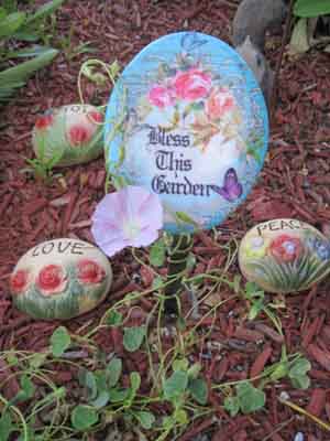 Decorative Garden Plaque made with sublimation printing