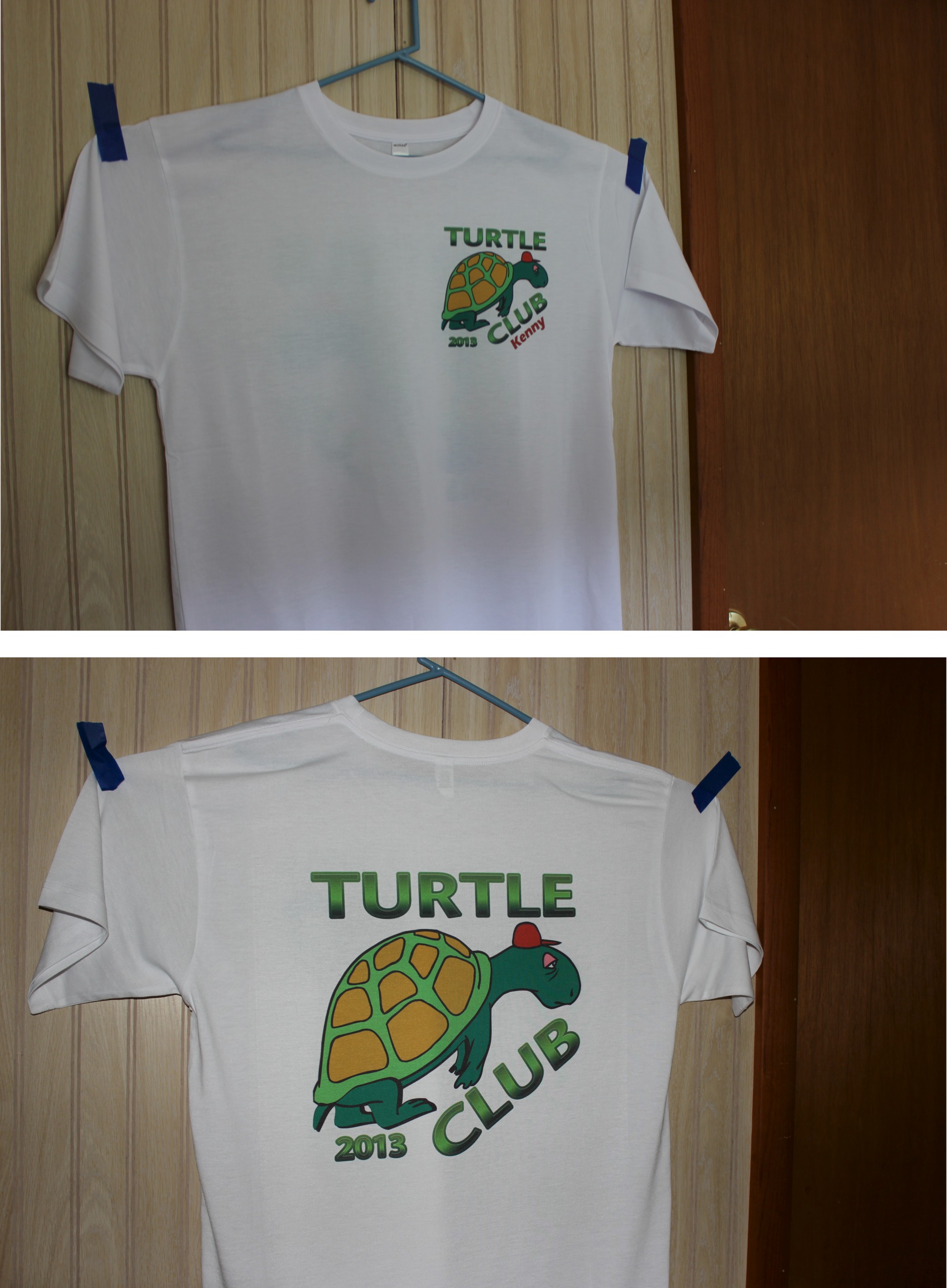 shirt front/back made with sublimation printing
