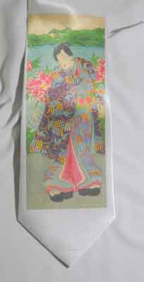 Men's necktie made with sublimation printing