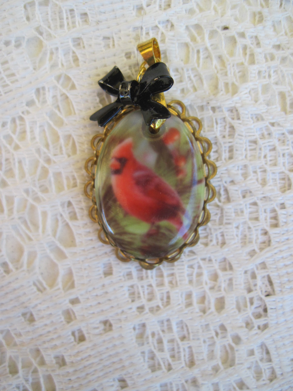 18x25 Pierced Porcelain Pendant made with sublimation printing