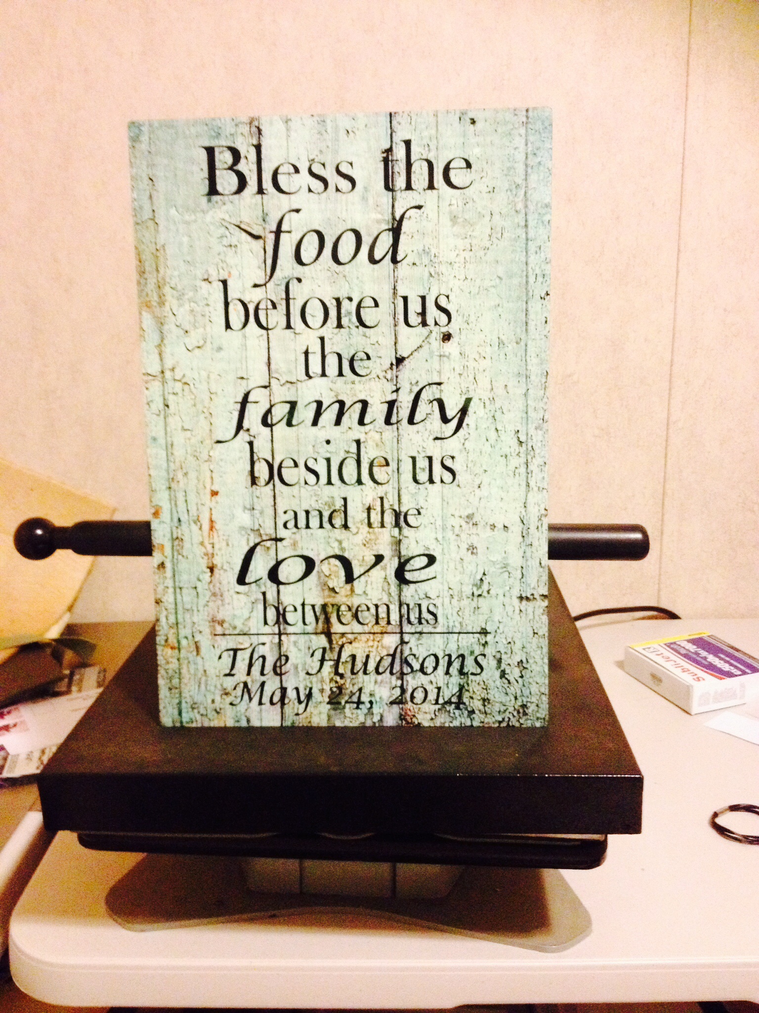 Wedding gift made with sublimation printing