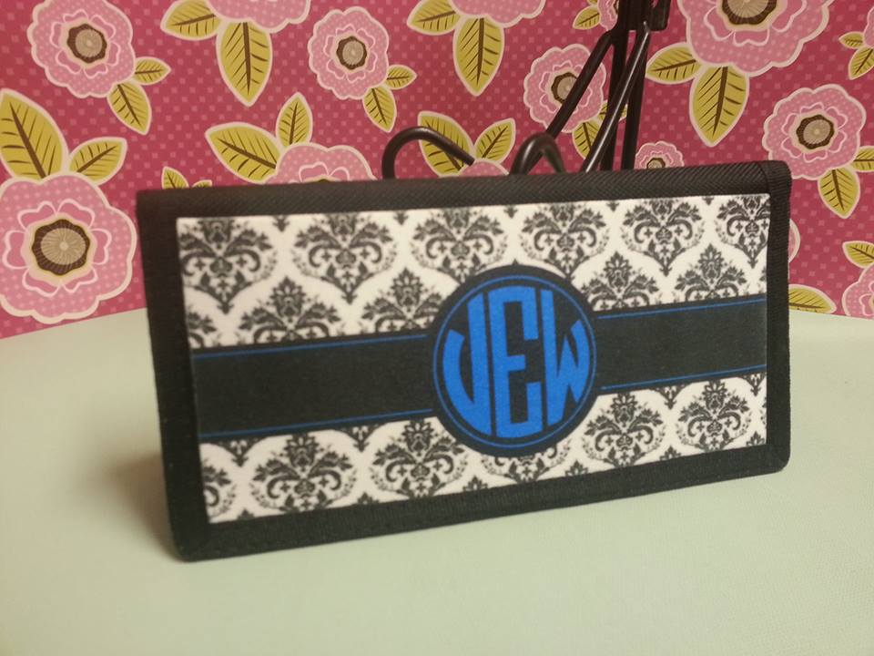 Personalized Checkbook Cover made with sublimation printing