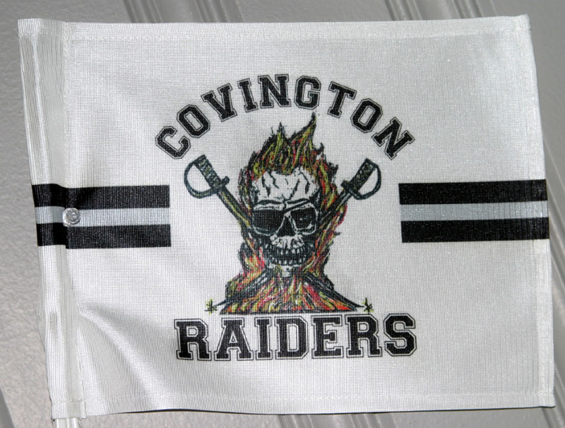 Fan Flag made with sublimation printing
