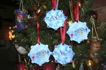 Memaw's Babies Christmas Ornaments made with sublimation printing