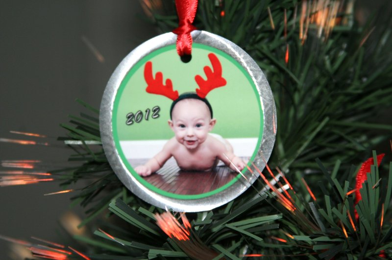 Round Aluminum Ornament made with sublimation printing