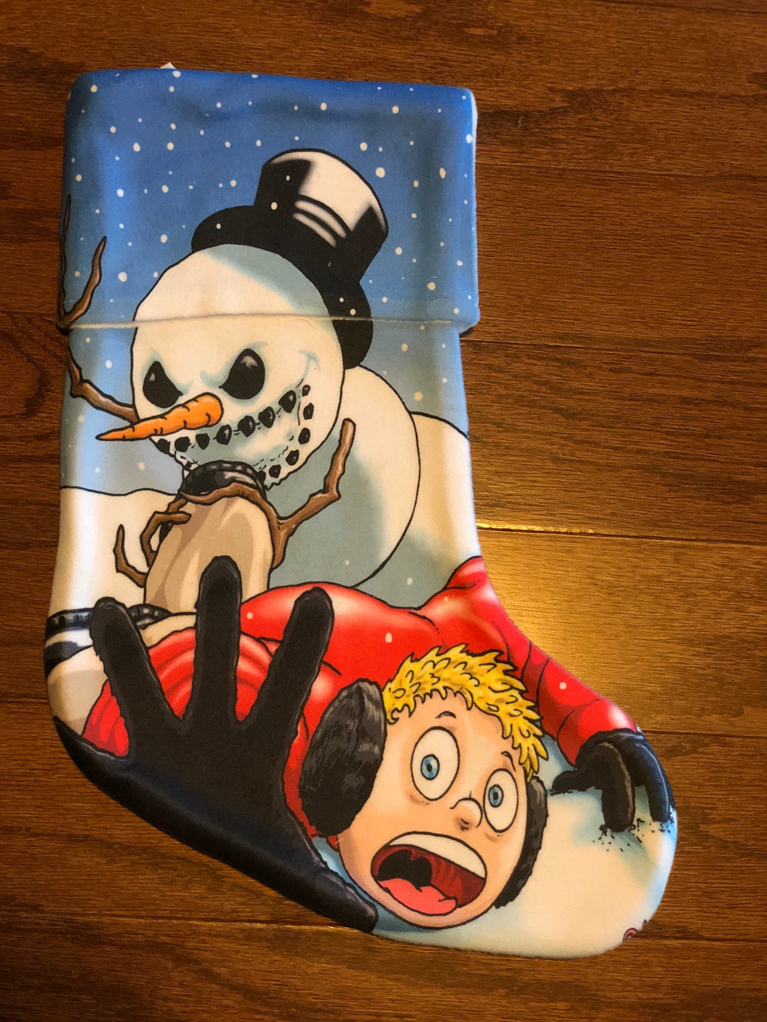 Revenge of Frosty made with sublimation printing