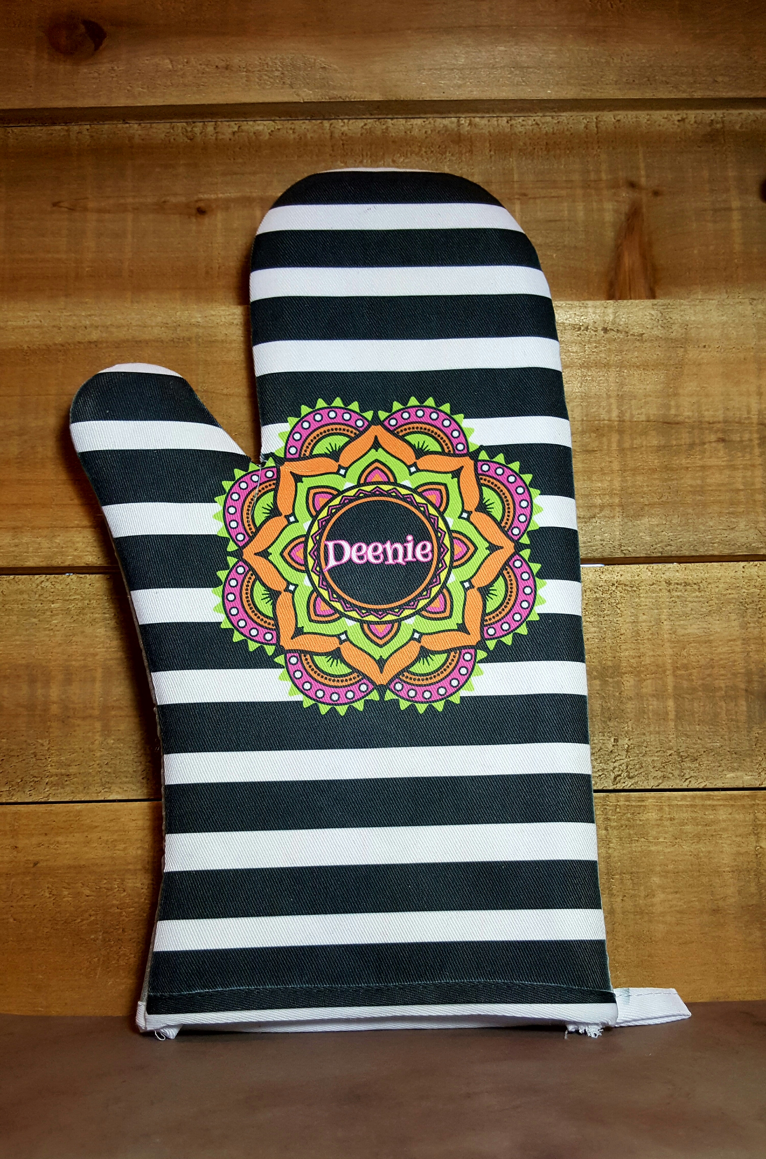 Oven Mitt made with sublimation printing