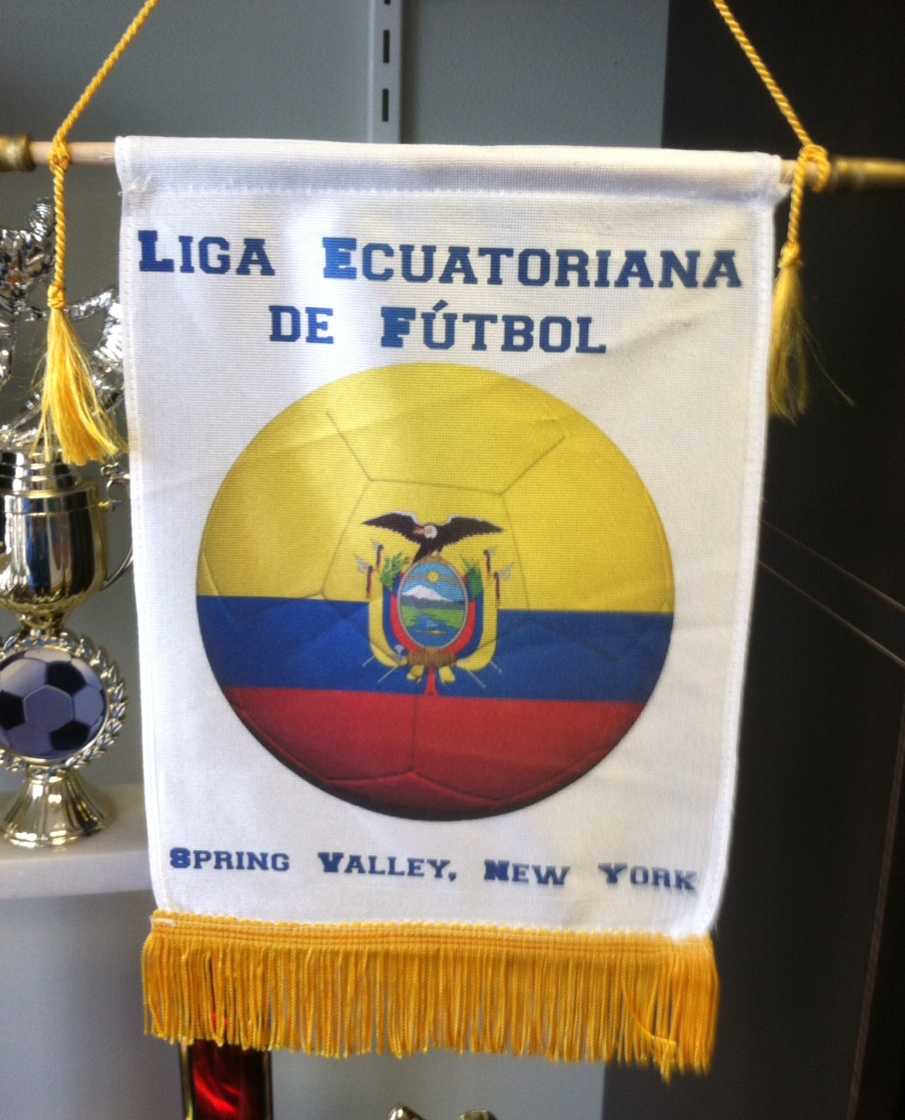 Liga Ecuatoriana Banner made with sublimation printing