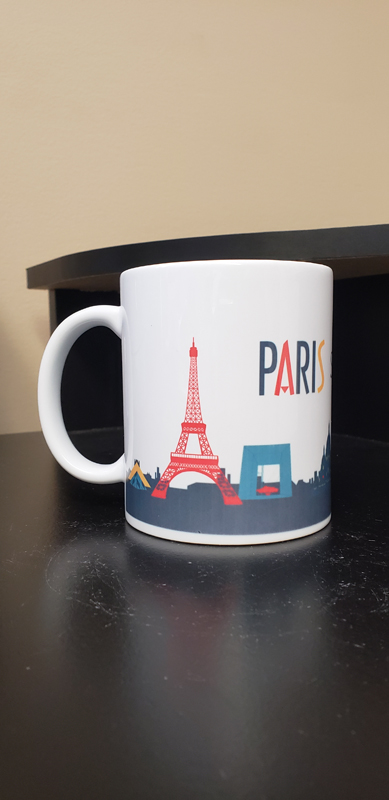 Mug Paris Follow Your Dreams made with sublimation printing