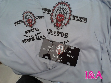 Moto Club made with sublimation printing
