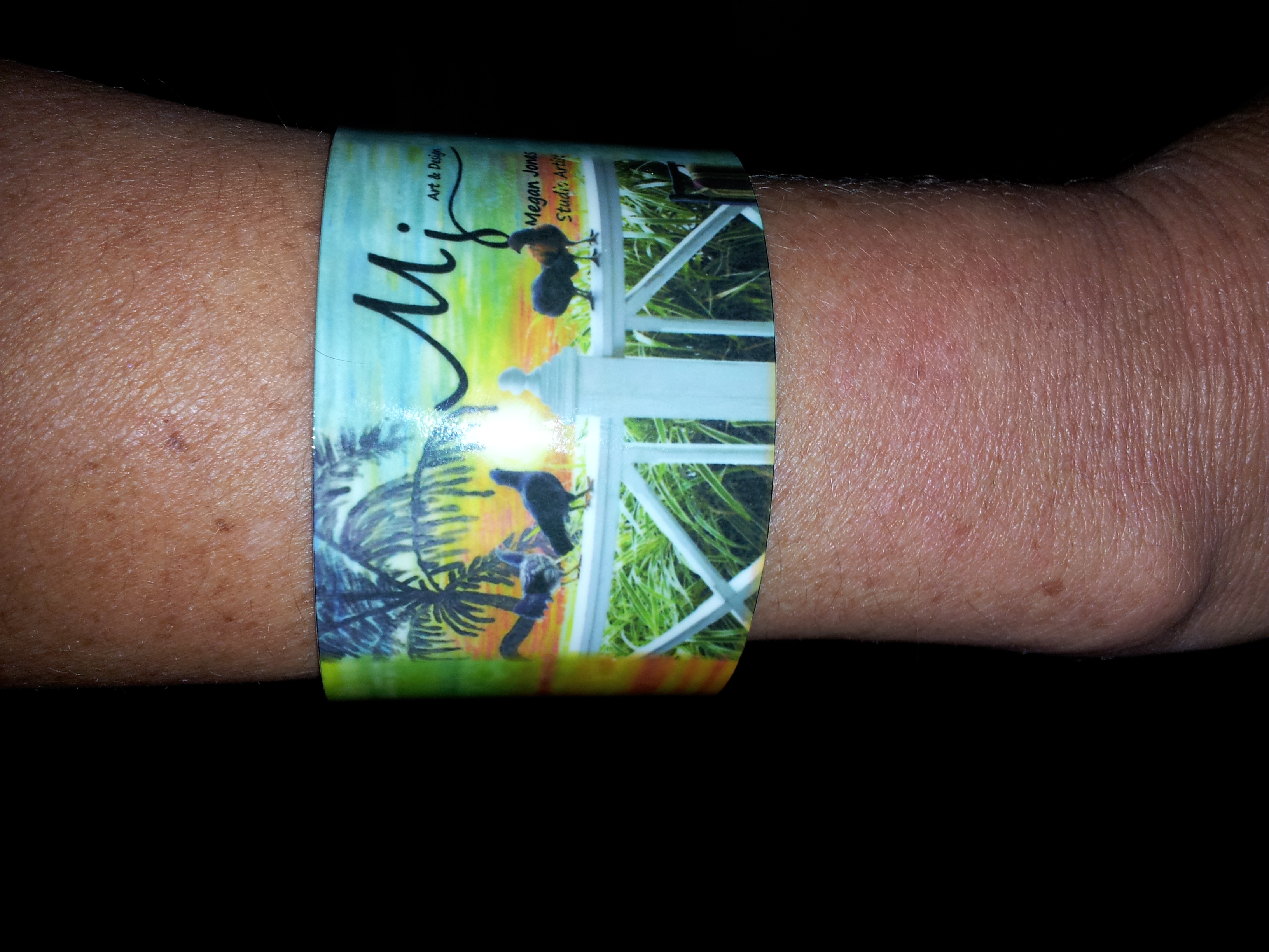 lil chickens bracelet made with sublimation printing