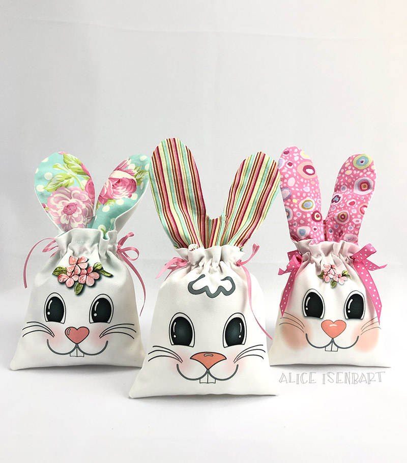 Easter Treat Bags made with sublimation printing