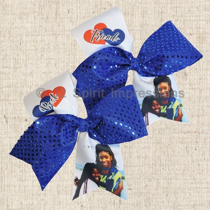 Cheer Bow made with sublimation printing