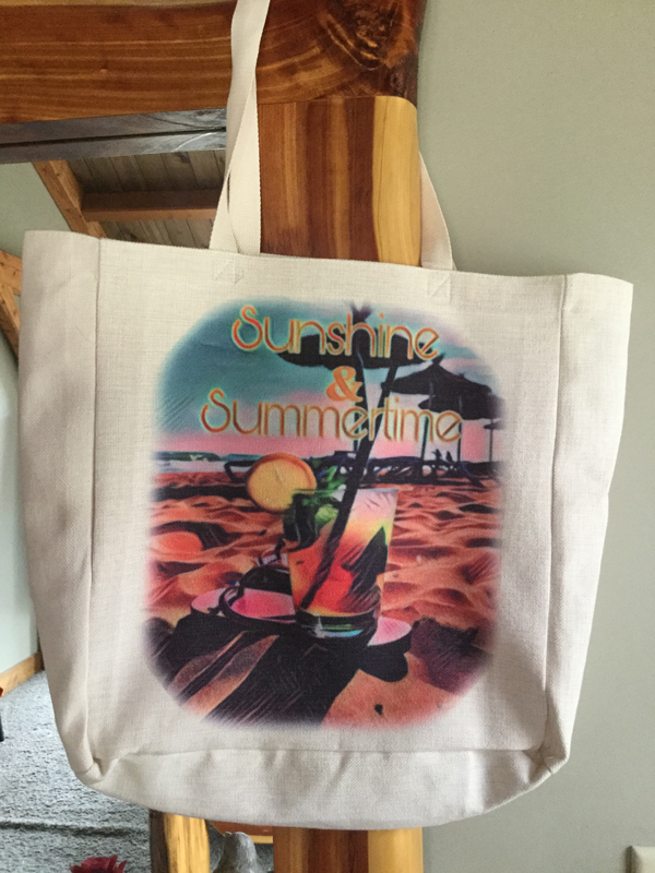 Beach Bag made with sublimation printing