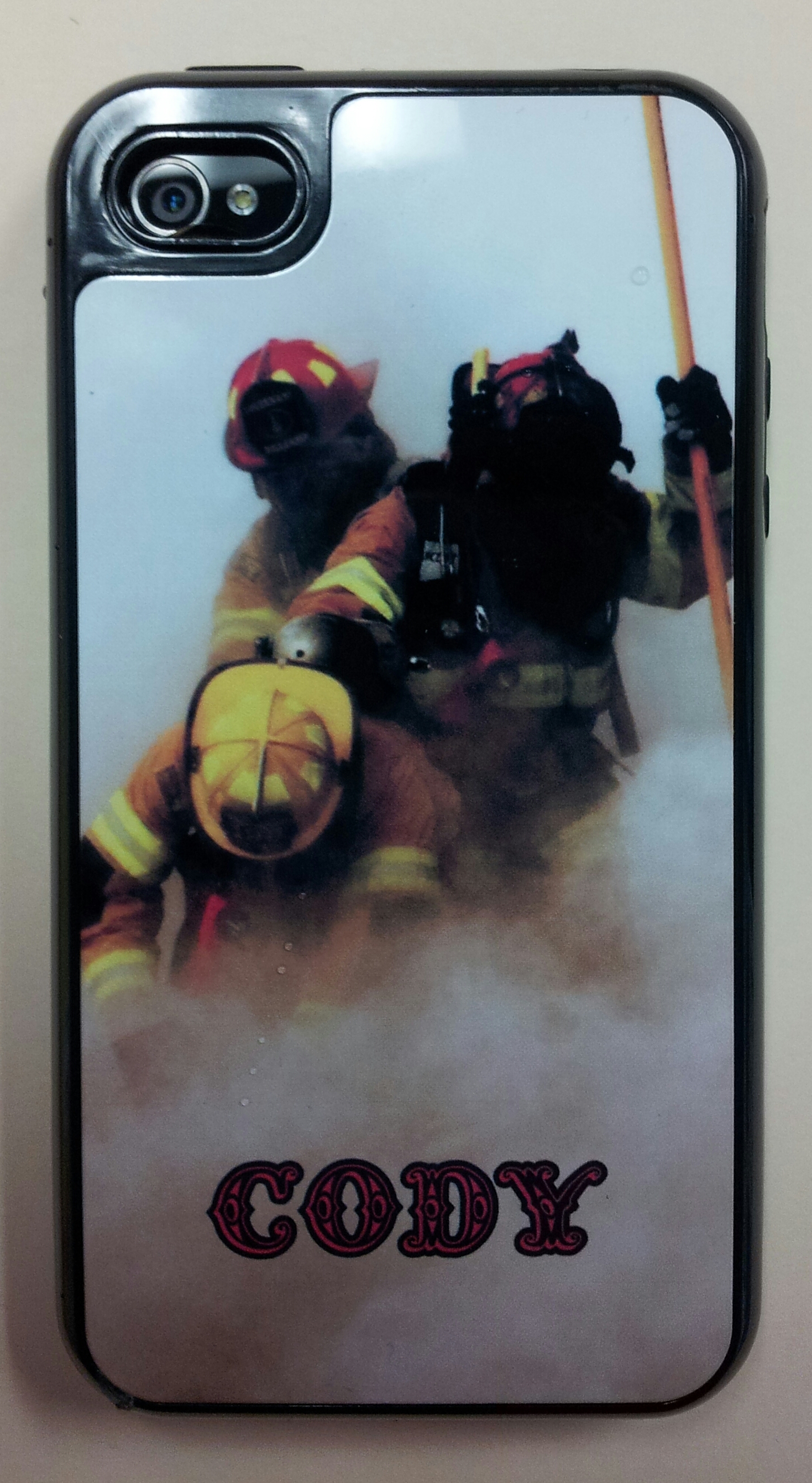 Firefighter Phone Cover made with sublimation printing