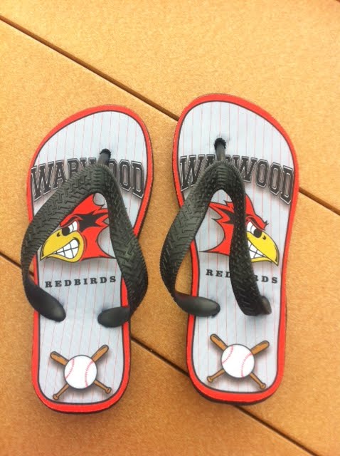 Flip Flops made with sublimation printing