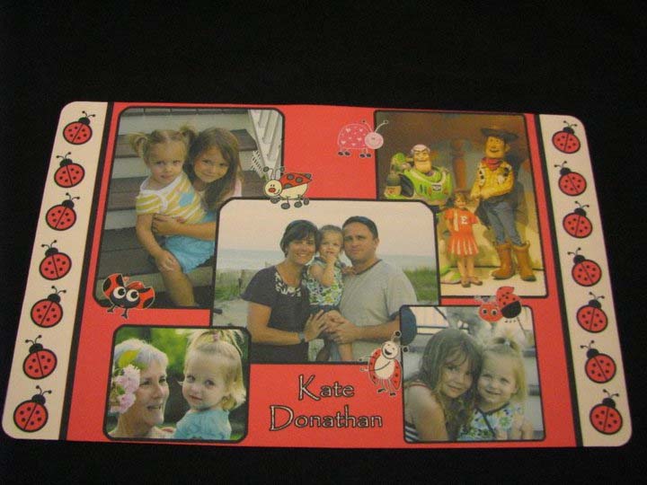 Photo Placemat made with sublimation printing