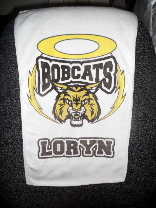 Poly Towel made with sublimation printing