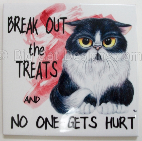Grumpy Cat Tile made with sublimation printing
