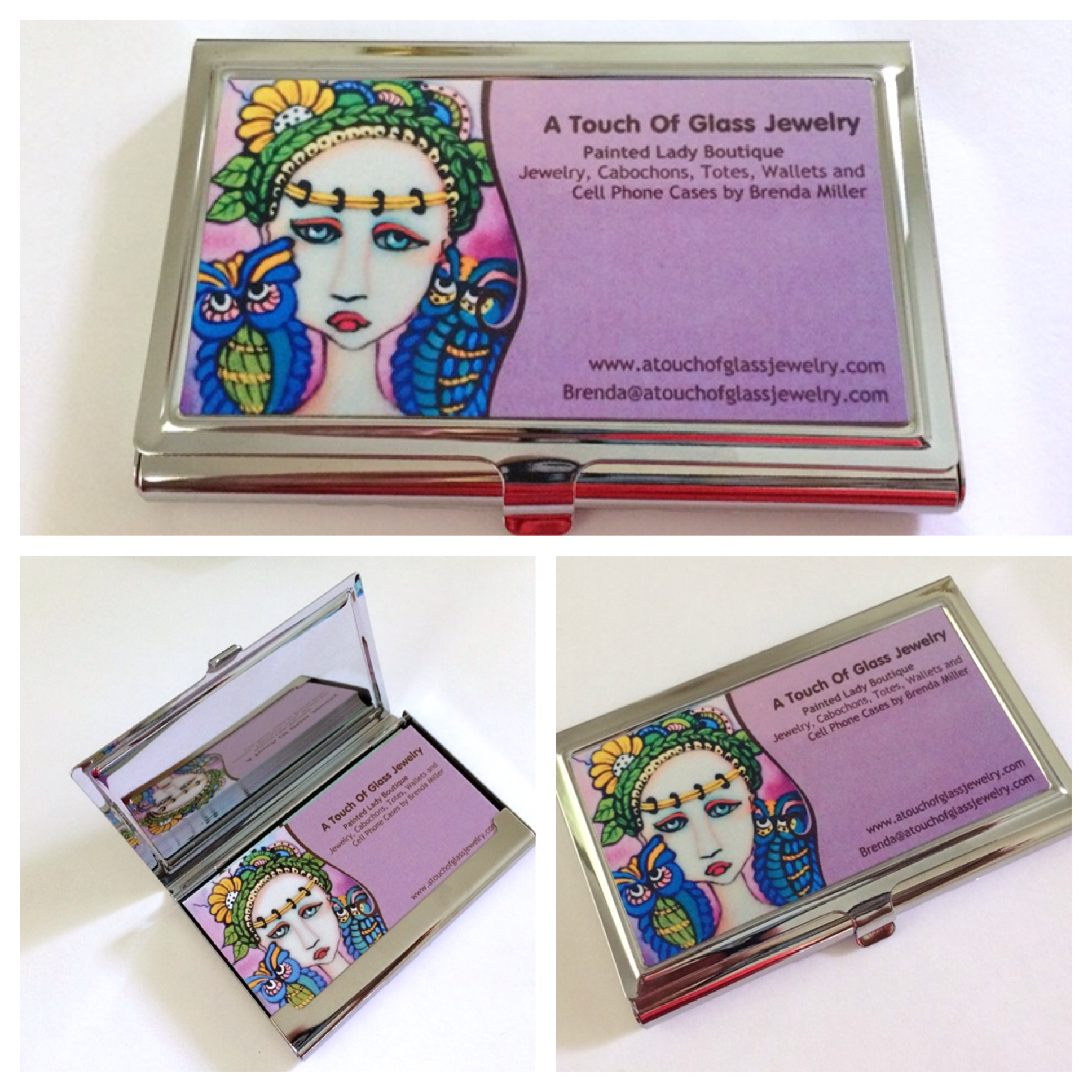 Business Card Holder made with sublimation printing