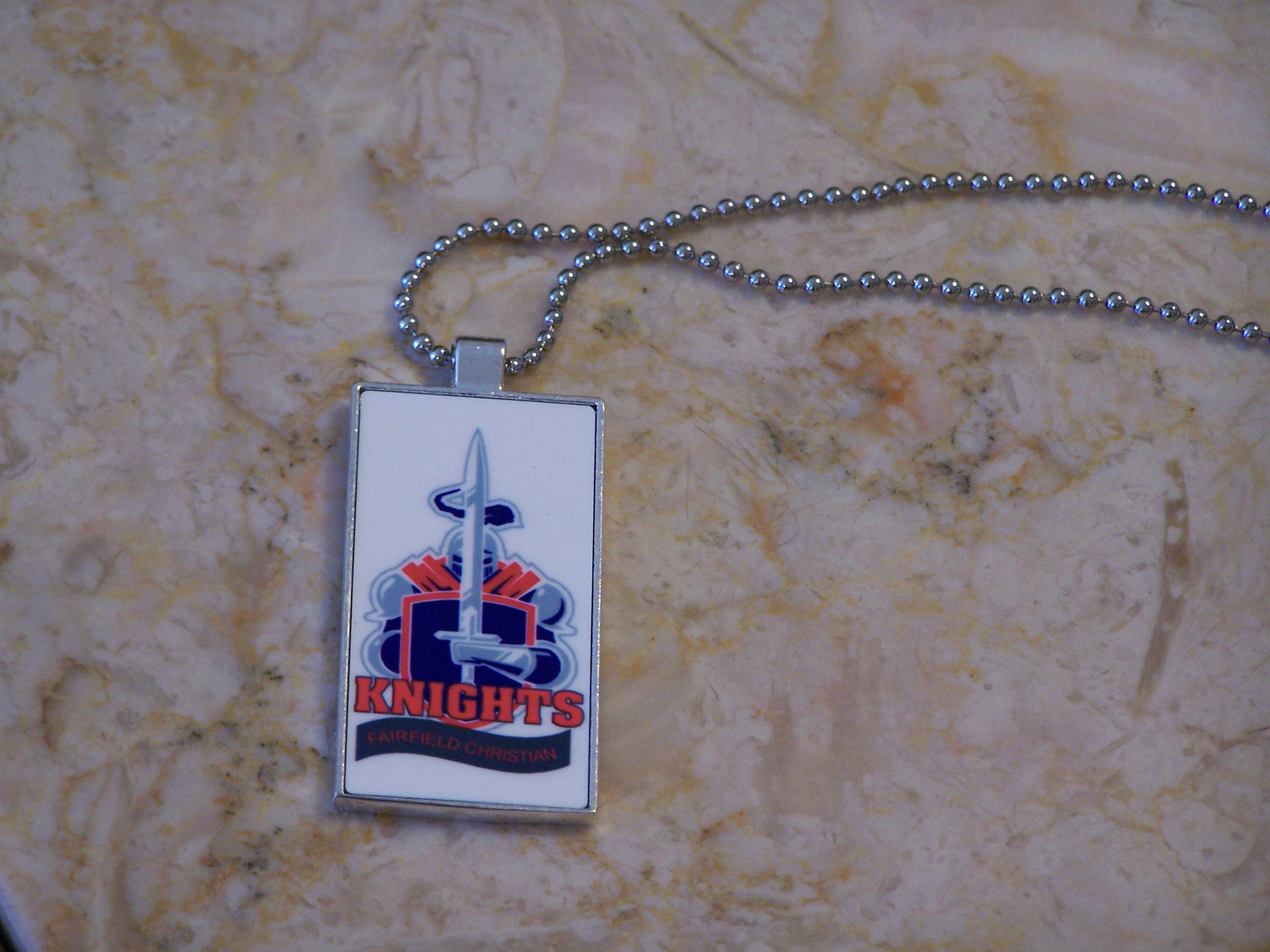 necklace made with sublimation printing