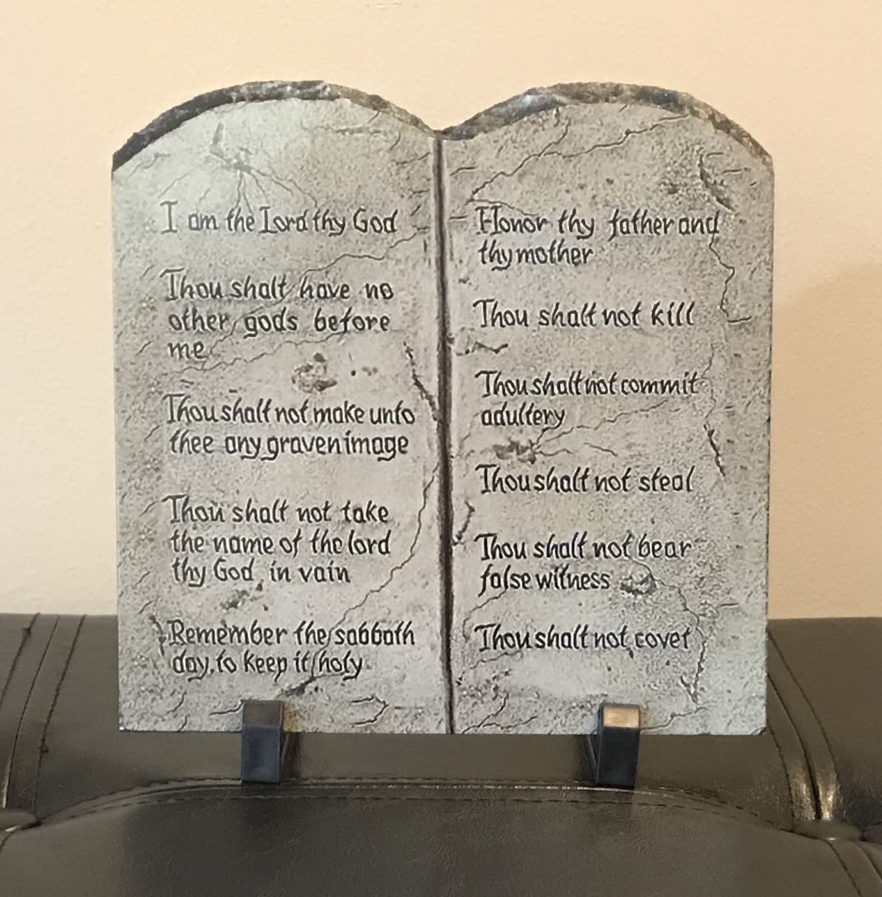 The 10 Commandments made with sublimation printing