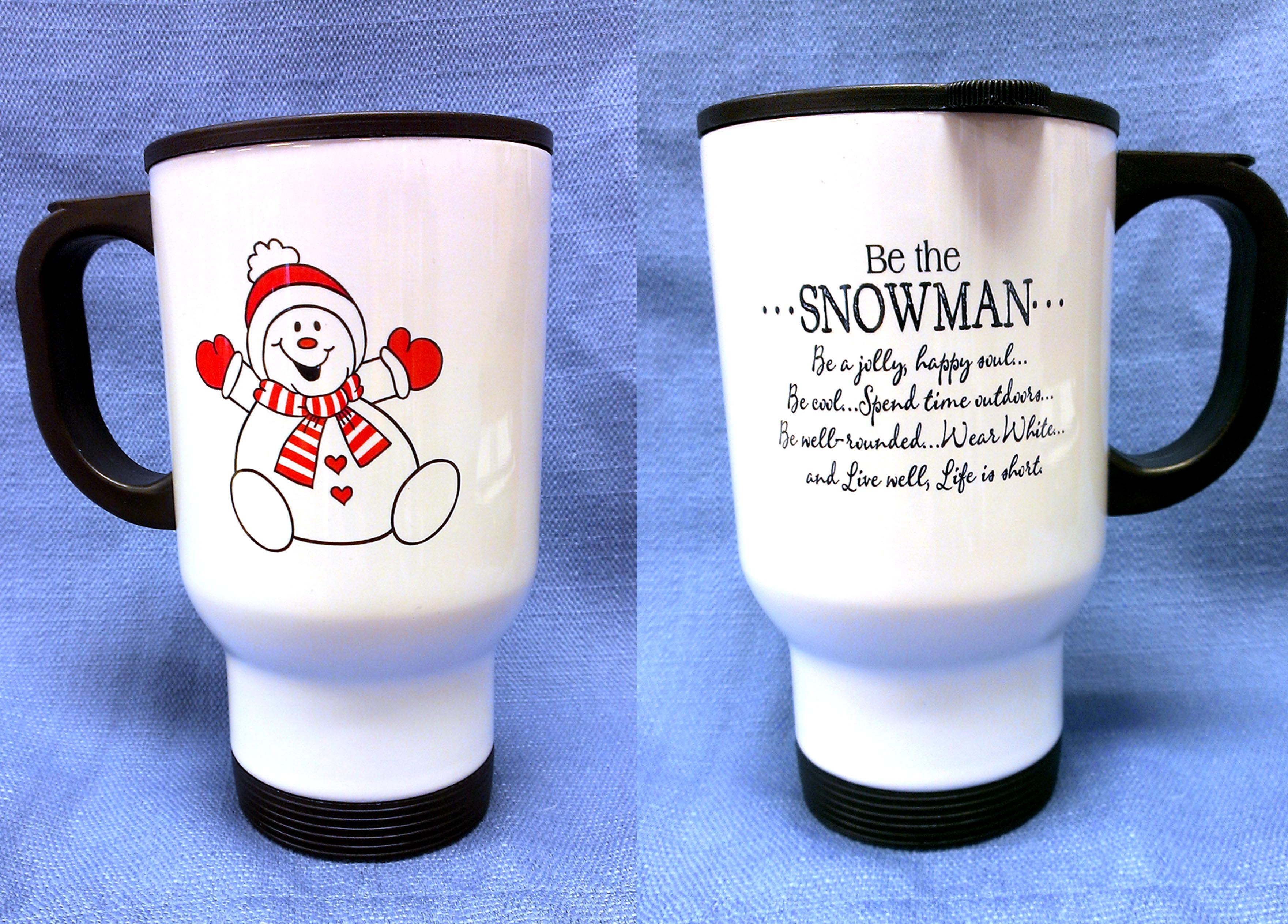 Be the Snowman made with sublimation printing