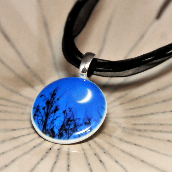 Moon Photo Pendant made with sublimation printing