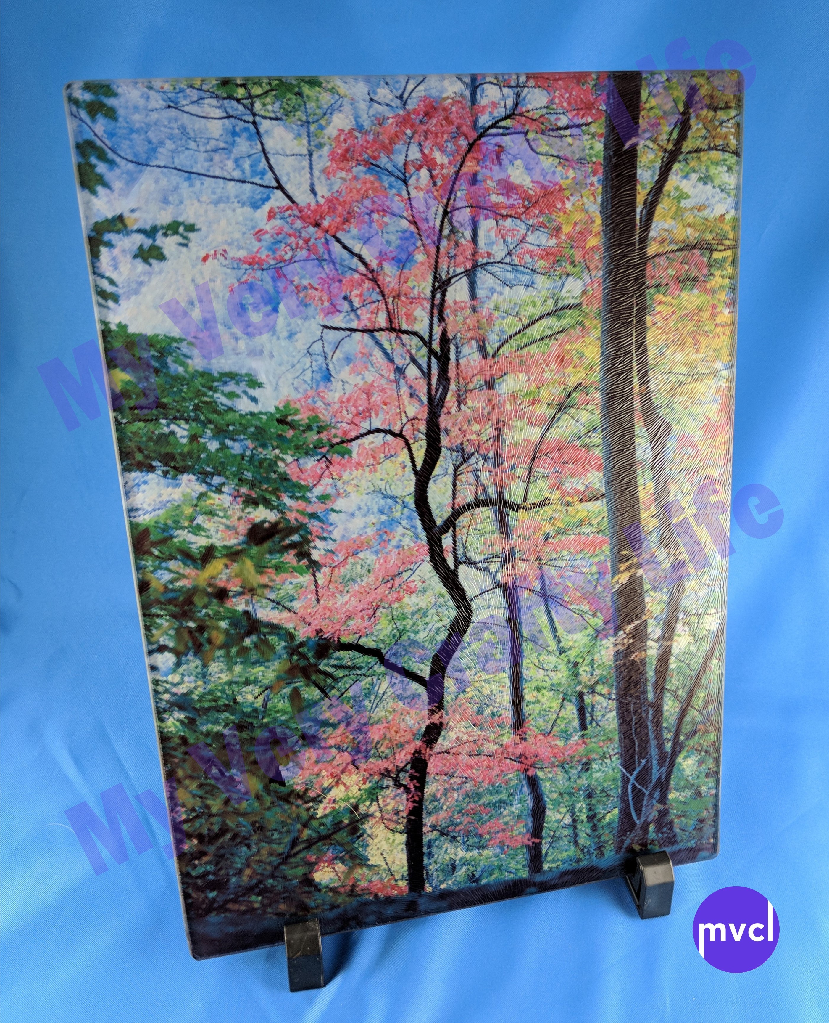 Fall Tree Cutting Board made with sublimation printing