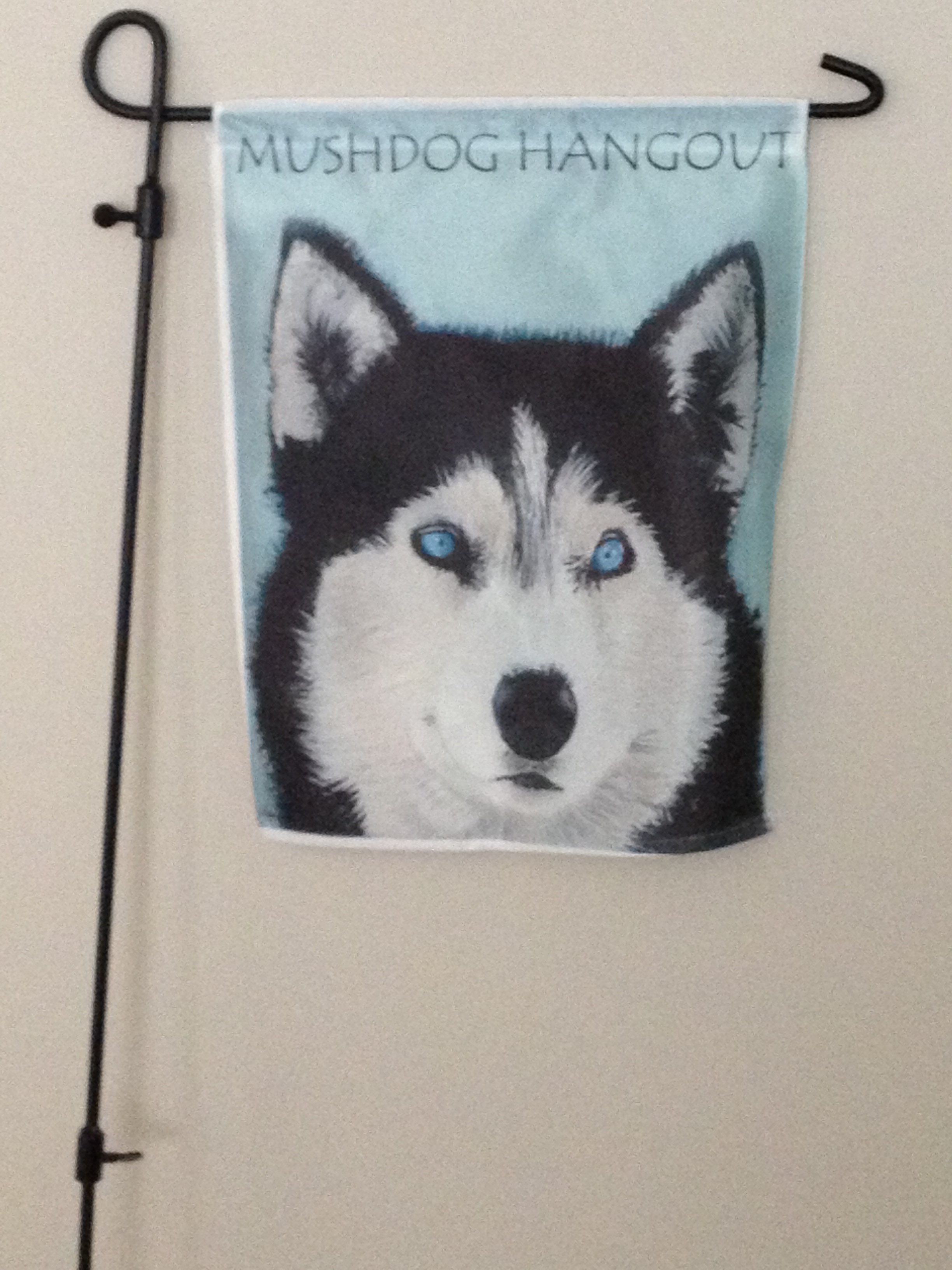 Dog Garden Flag made with sublimation printing