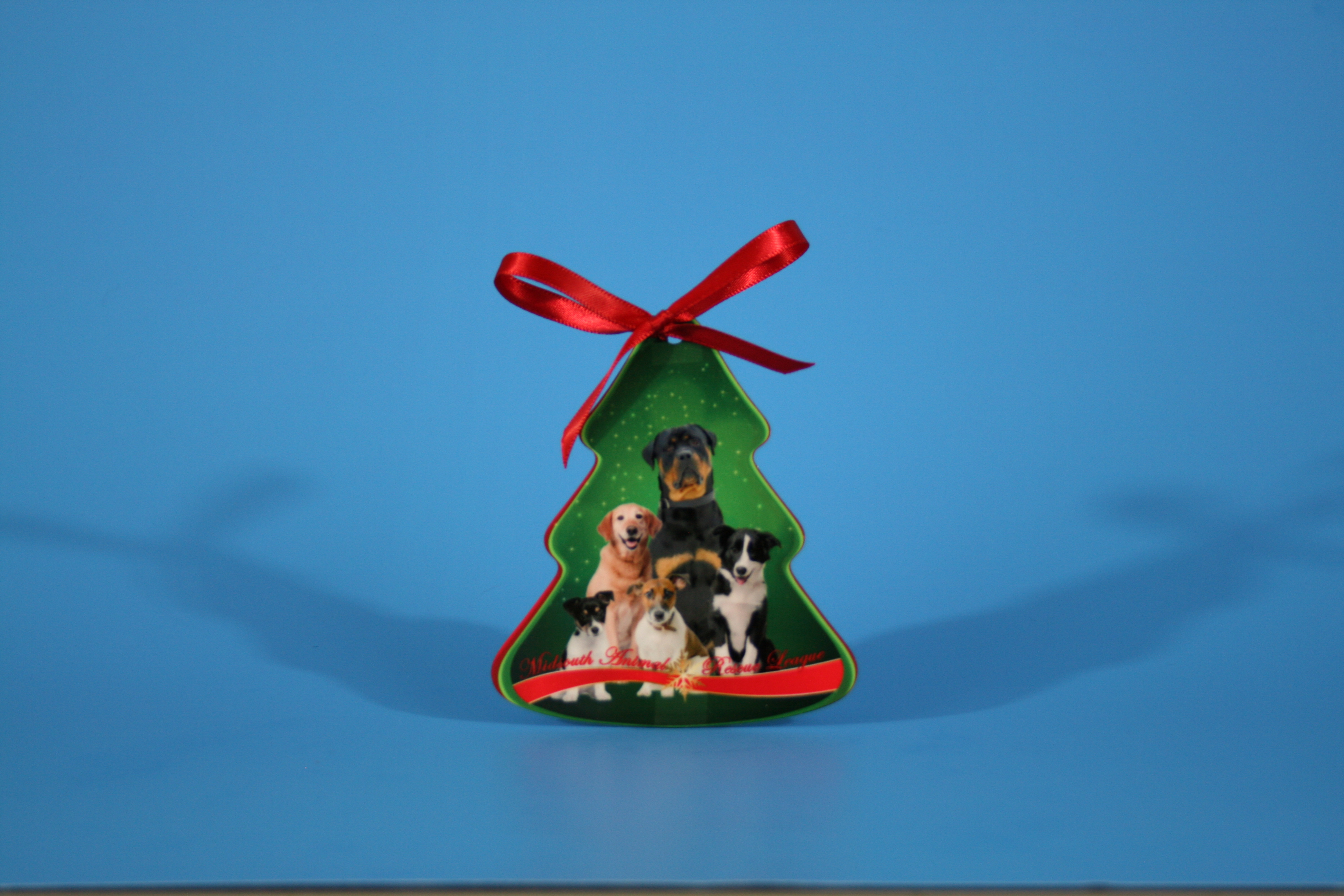 Christmas Tree Ornament made with sublimation printing