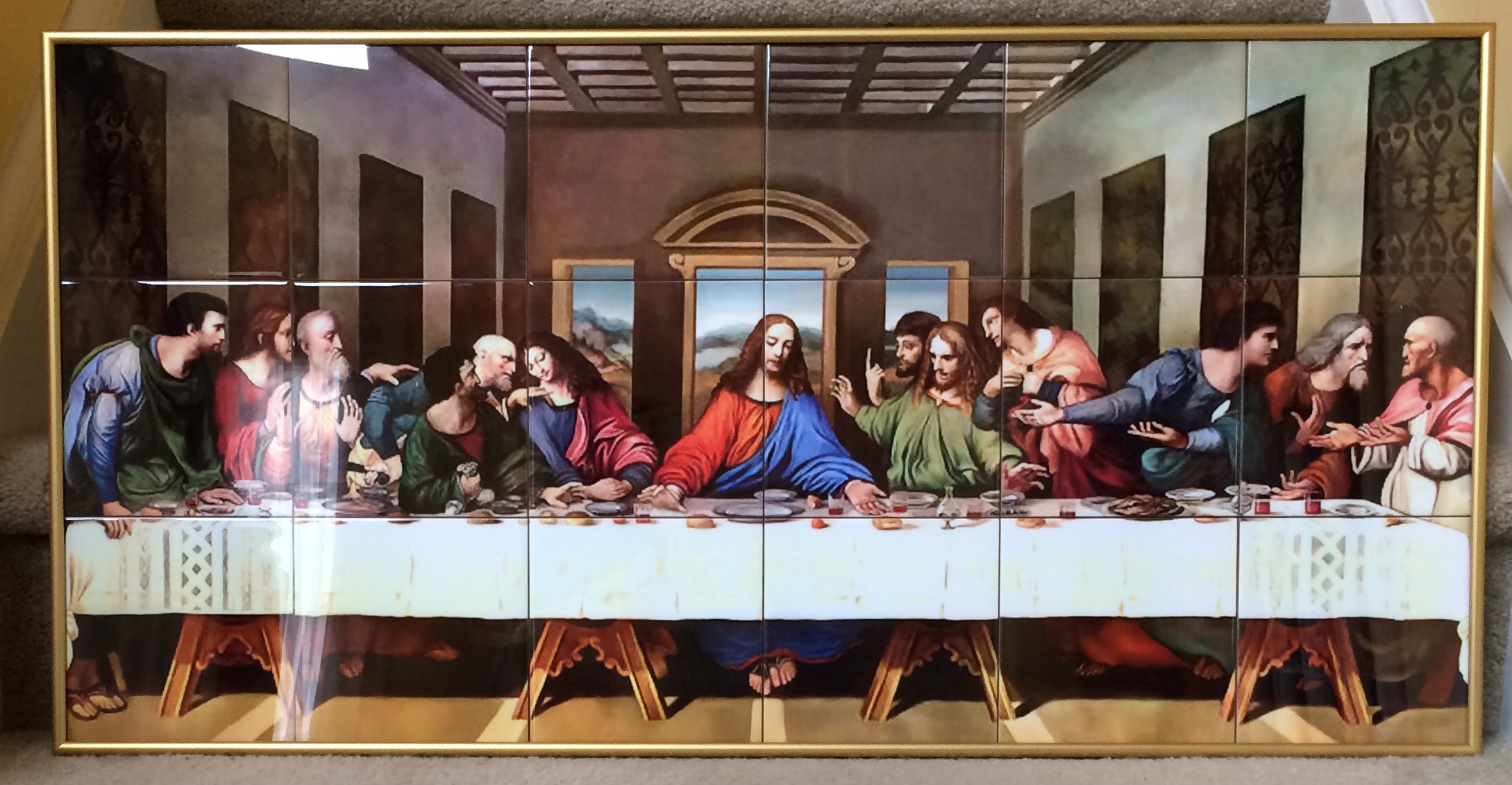 The Last Supper made with sublimation printing
