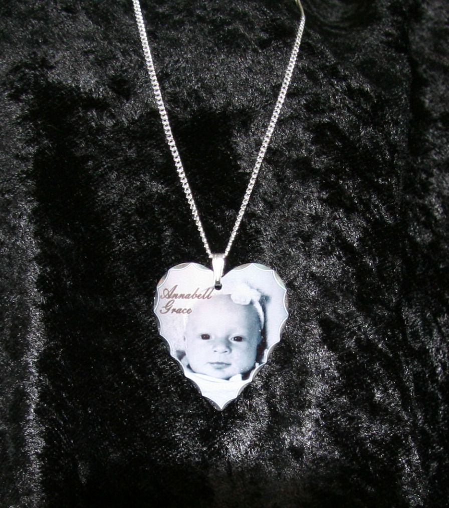 Necklace made with sublimation printing