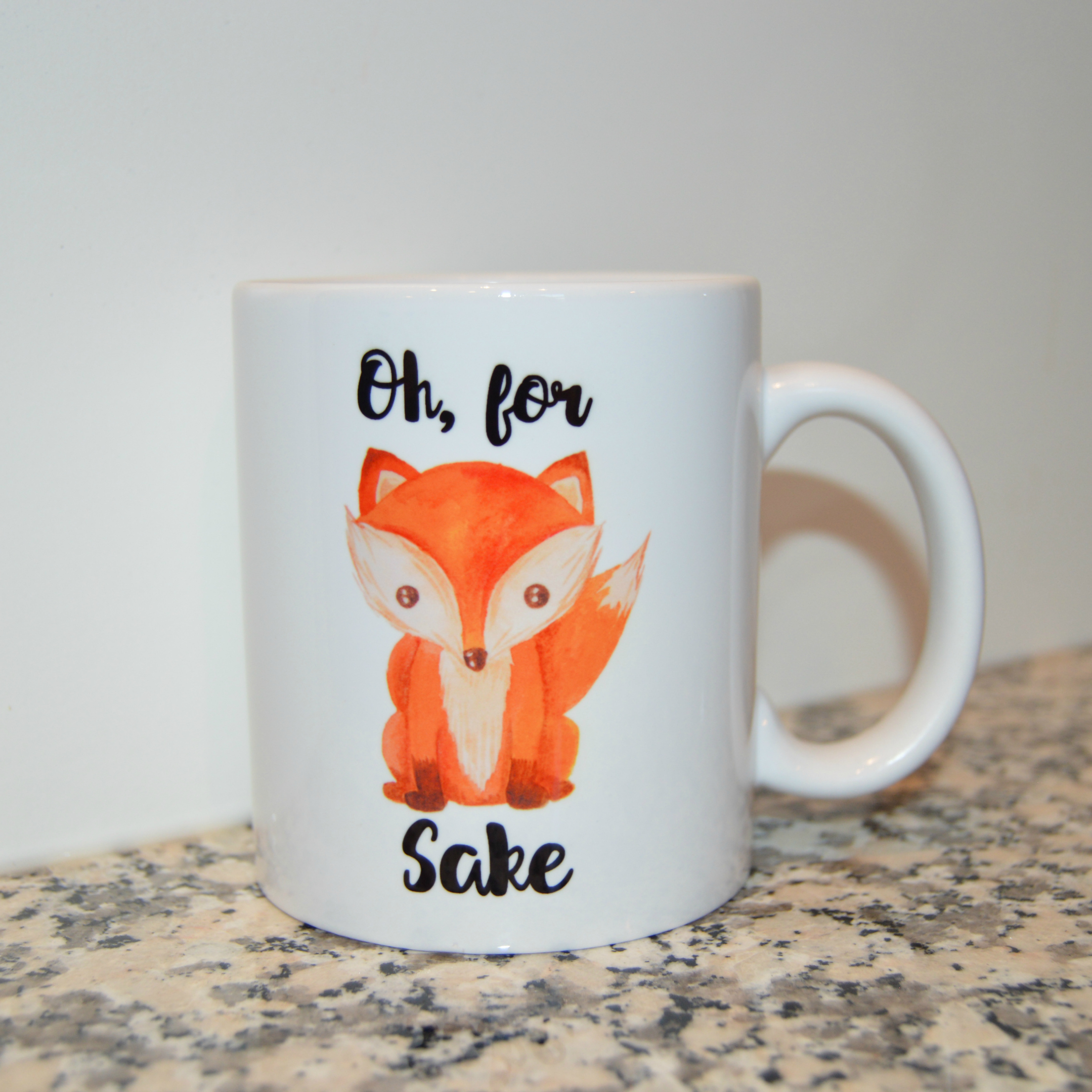 Fox Mug made with sublimation printing