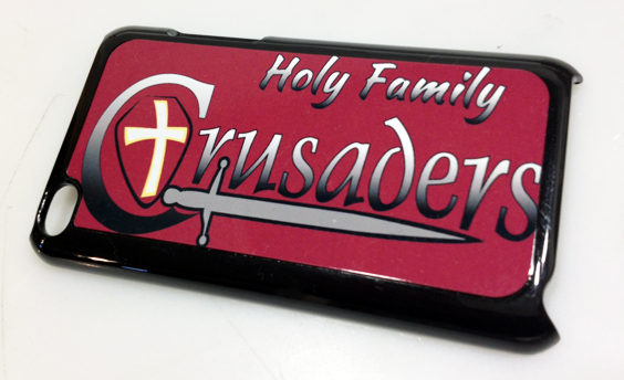 Holy Family School Cases made with sublimation printing