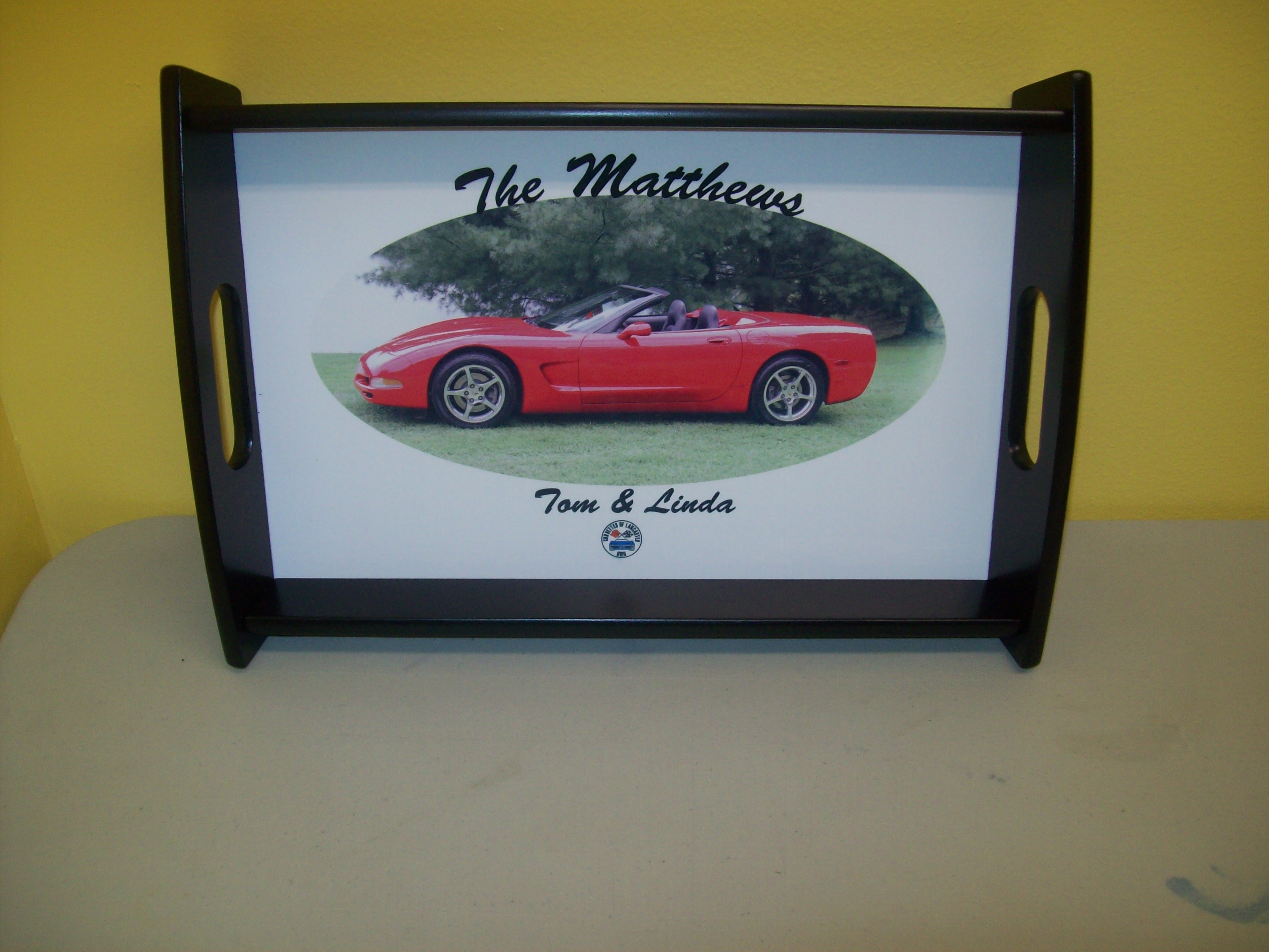 serving tray made with sublimation printing