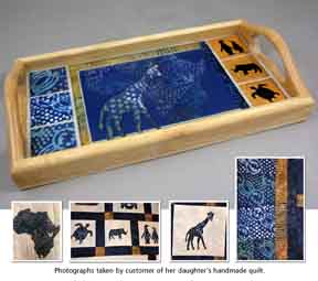 African Motifs Serving Tray made with sublimation printing