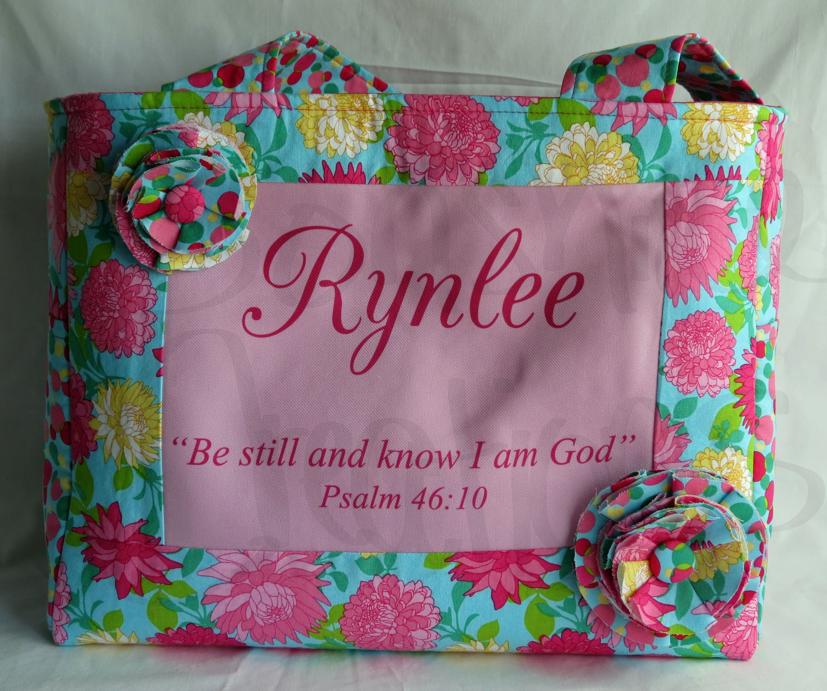 Monogrammed Diaper Bag made with sublimation printing