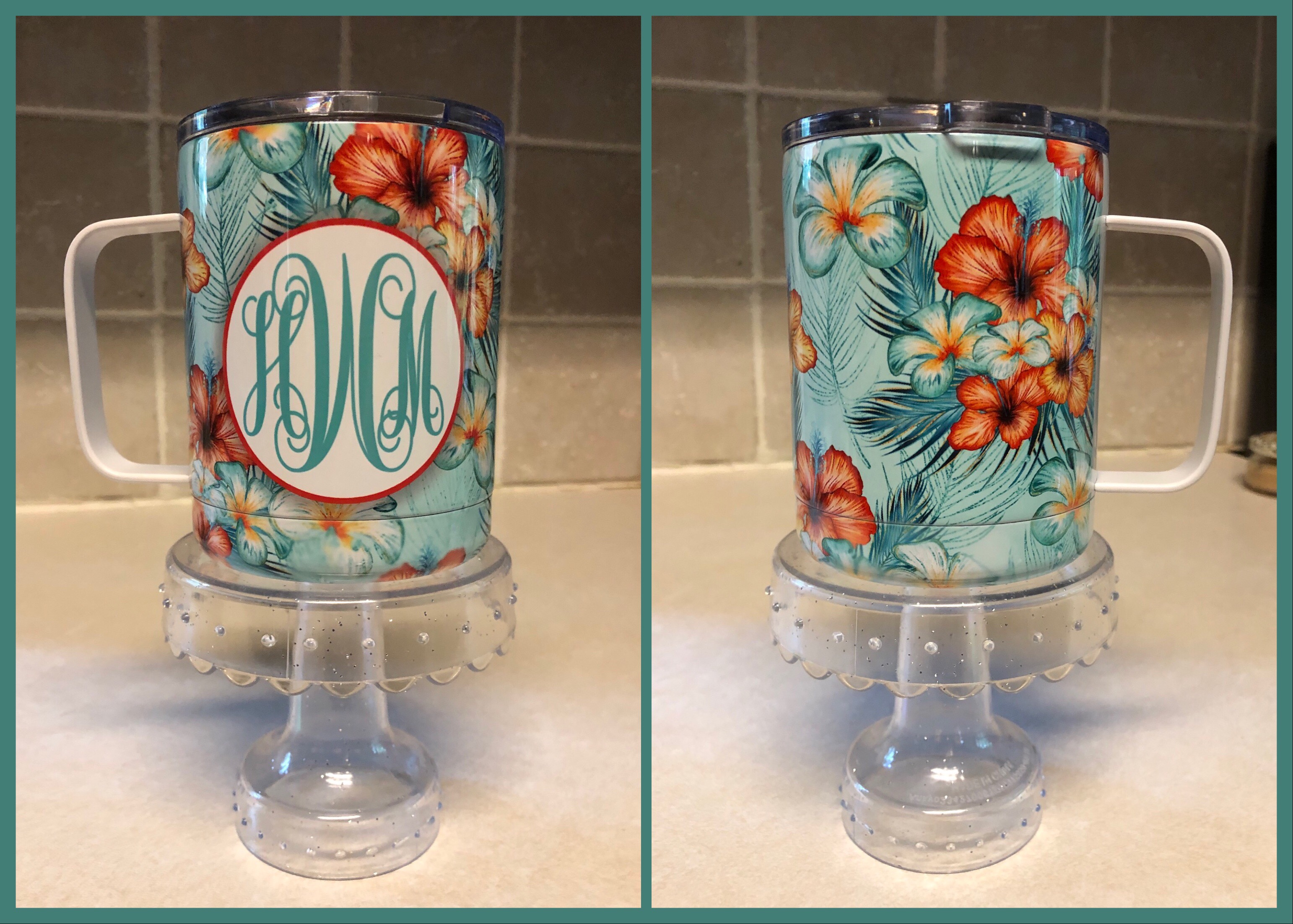 Tropical Stainless Steel Mug made with sublimation printing