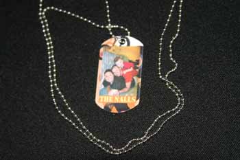 Family Dog Tag made with sublimation printing