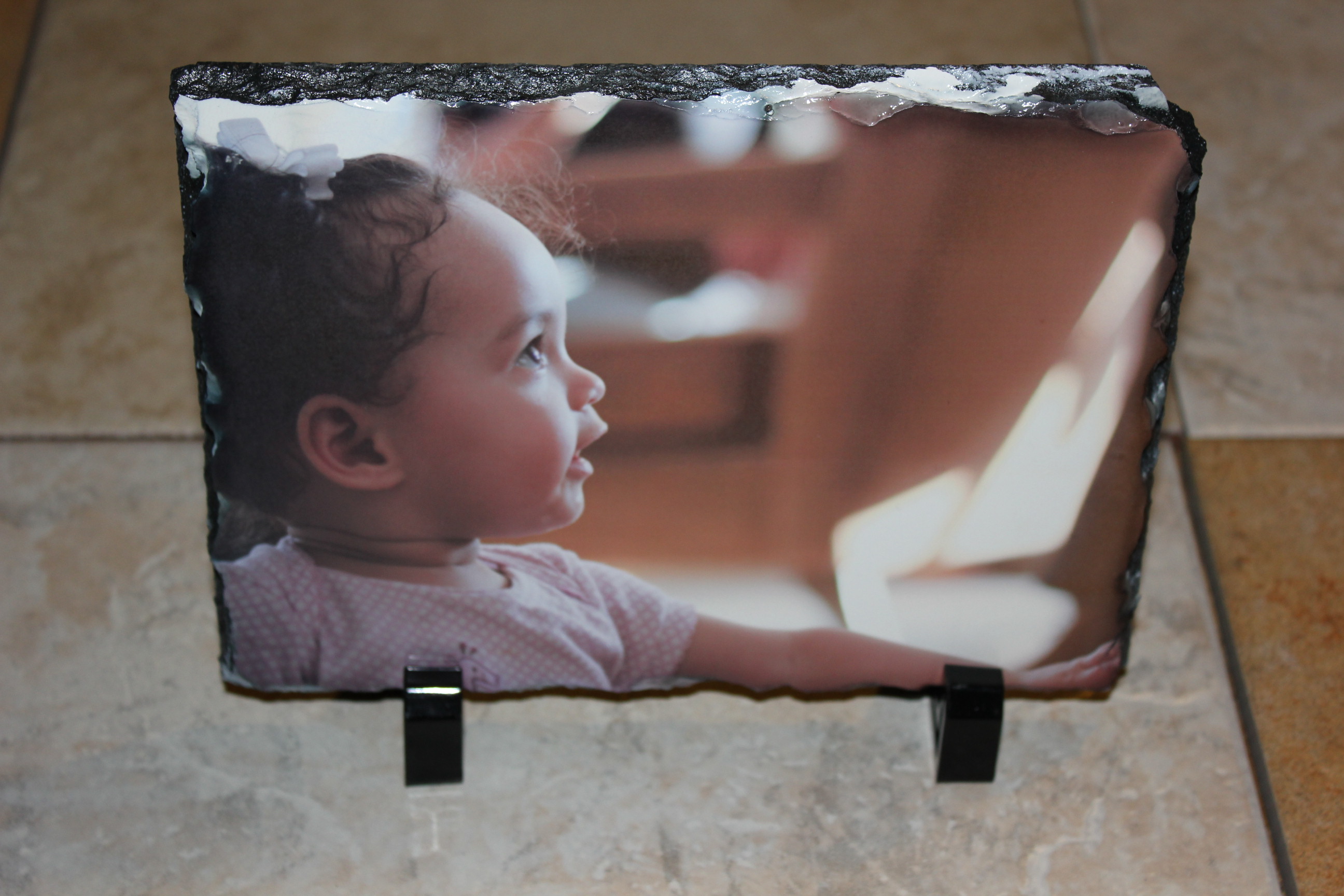 Photo slate made with sublimation printing