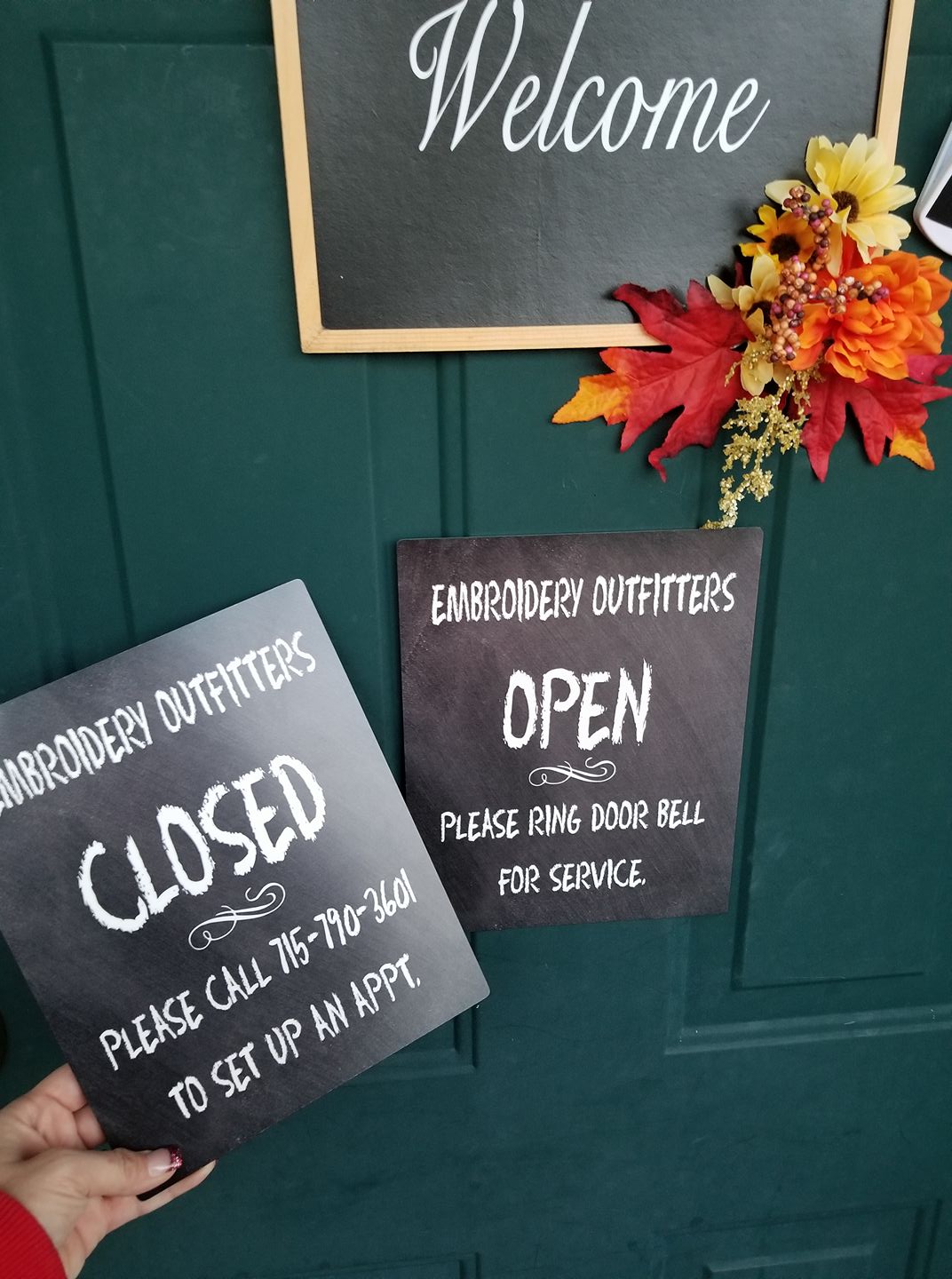 Door signs made with sublimation printing