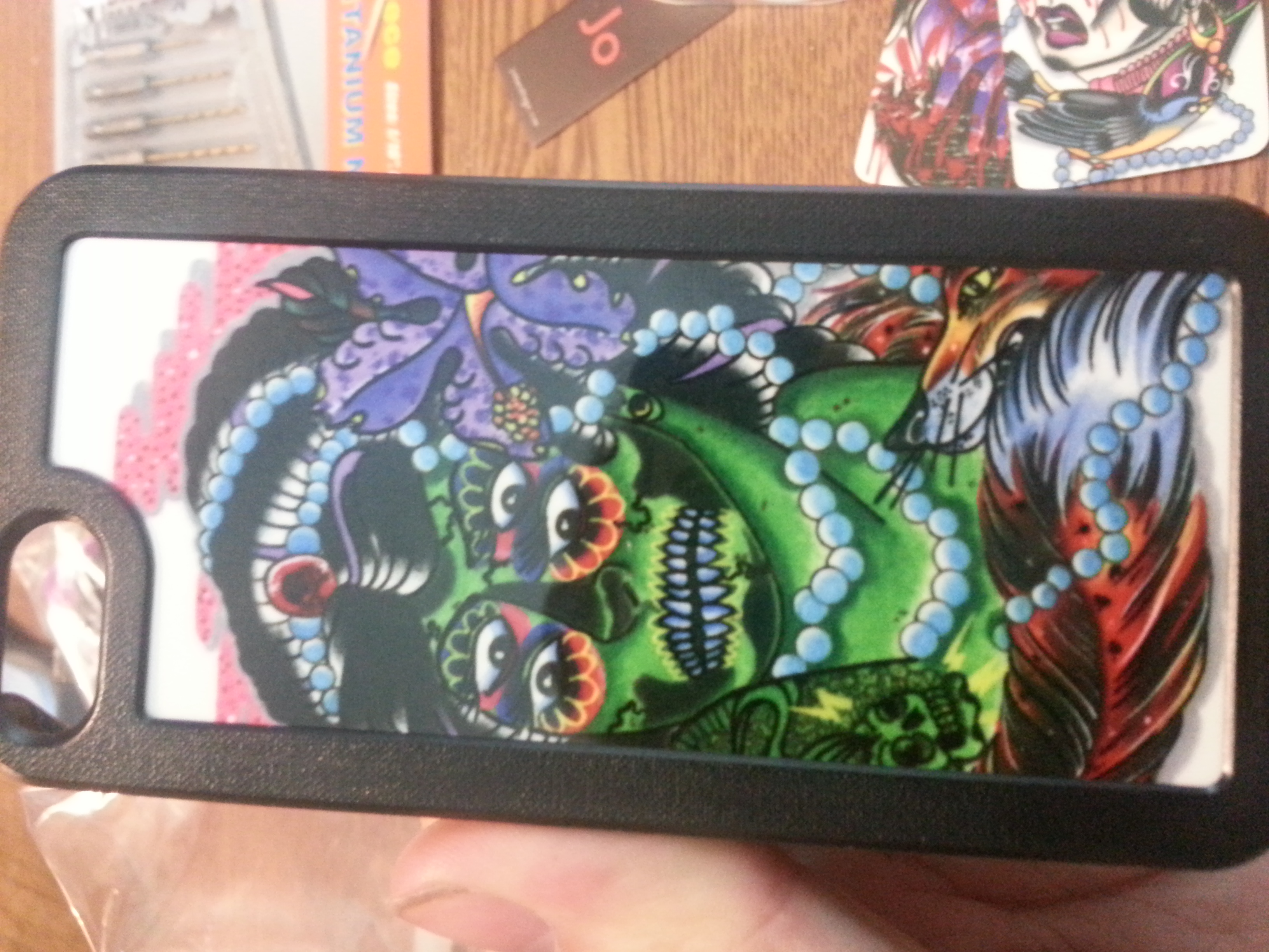 iPhone 5 Cases for Local Tattoo Legend Paul Kirk made with sublimation printing