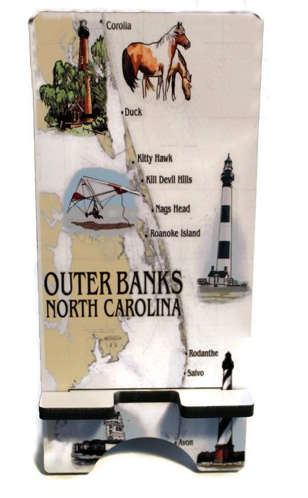 Custom Map Phone Stand made with sublimation printing