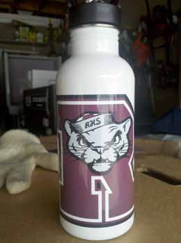 Water Bottle WB002 made with sublimation printing