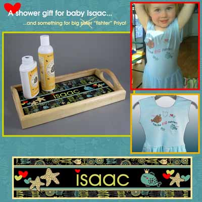 Baby Shower Gifts made with sublimation printing